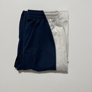 Starter Basketball Pants Y2K Wide Leg Track Pants Blue Men's size Medium